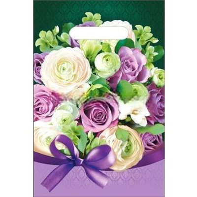 Пакет с прорубной ручкой ПВД 20х30 (30 мкм) "Барбара" (100/2000 шт.) Интерпак