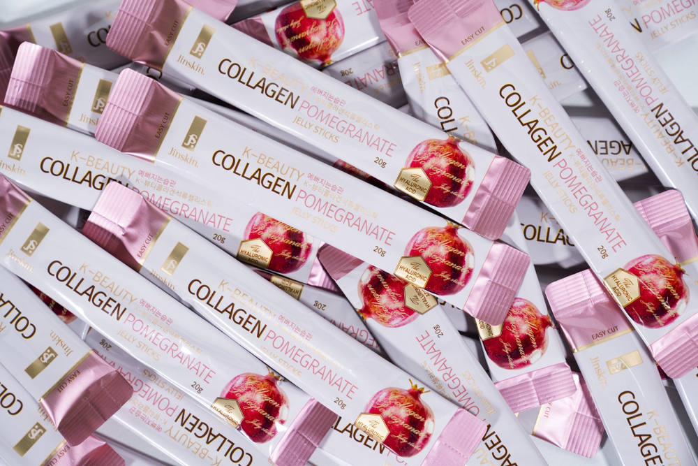 Jinskin K-Beauty Collagen Pomegranate коллаген с гиалуроновой кислотой и гранатом в стиках-желе (10 шт)
