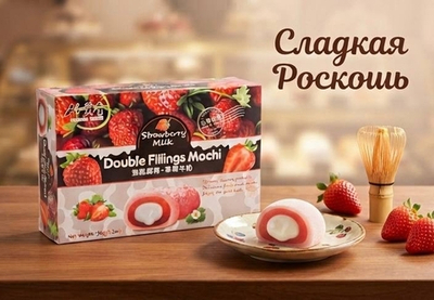 Моти с клубника со сливками