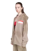 Худи Ovum Zip Flat white