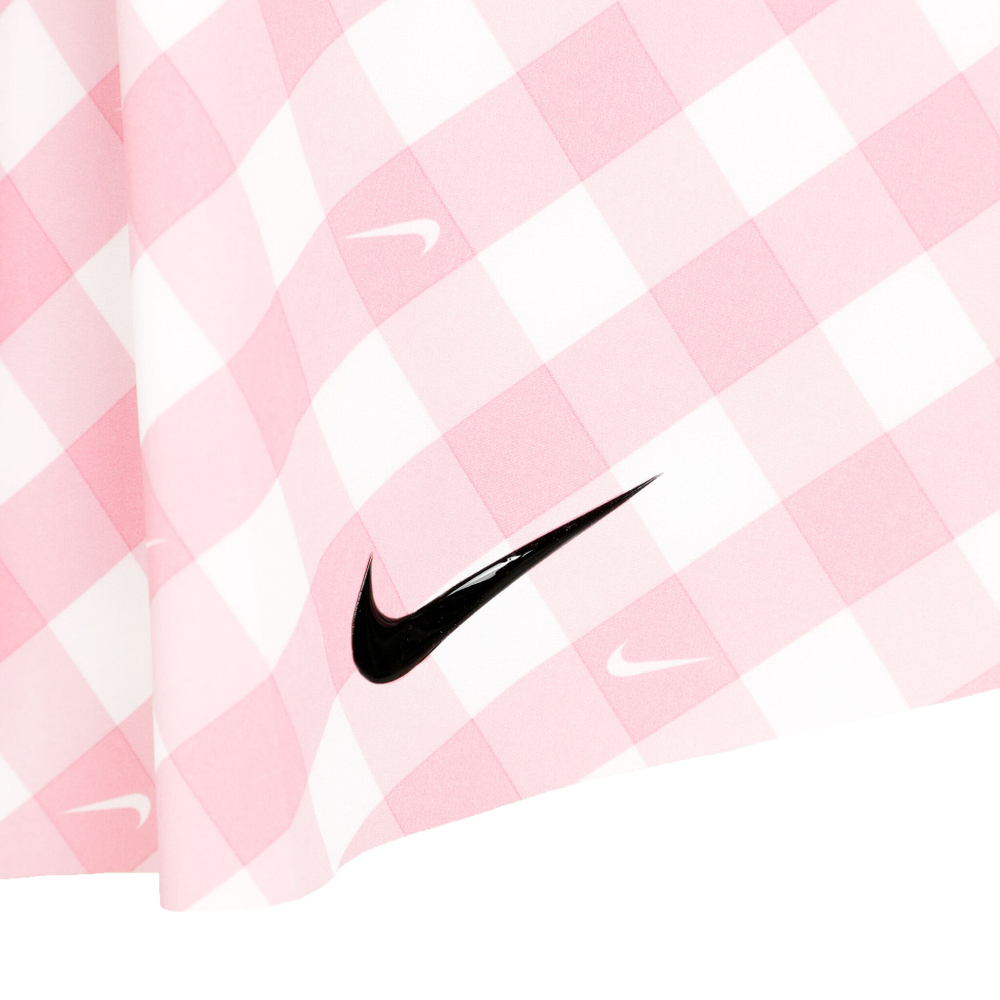 Женская теннисная юбка Nike Dri-Fit Club Regular Print Skirt Women - Pink, White