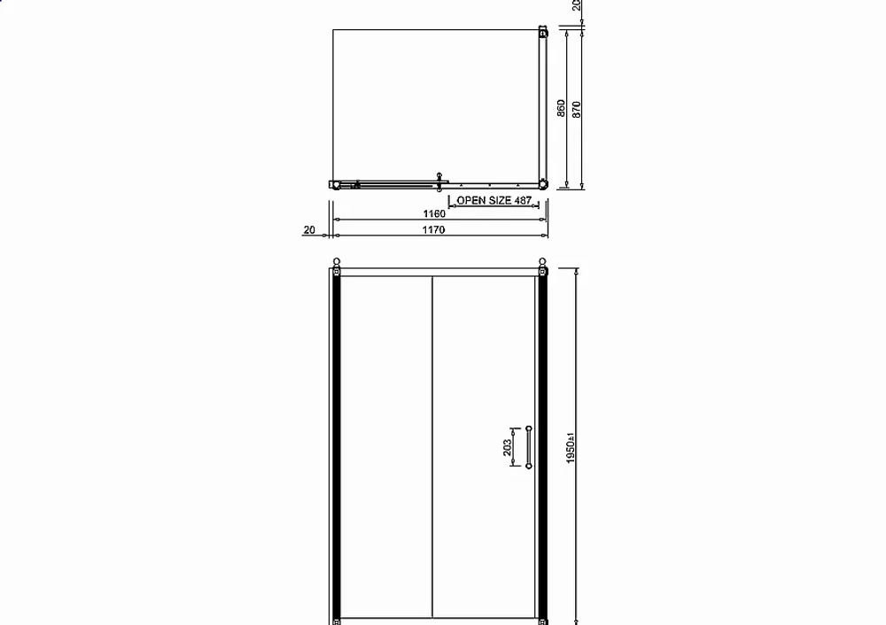 Душевой уголок Burlington C7S/C14 120x90 стекло прозрачное/профиль хром