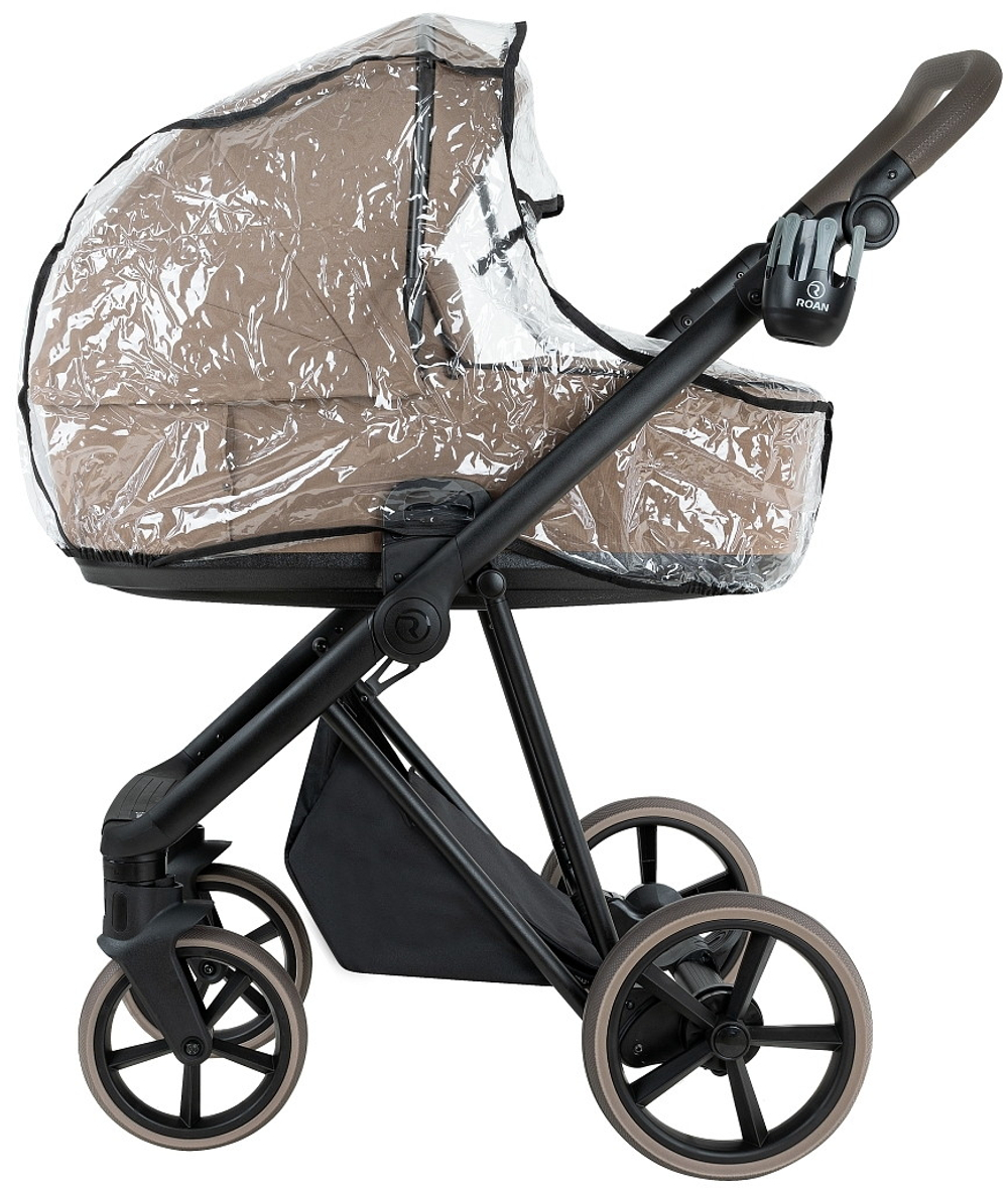 Детская коляска Roan Sol 2.0 2 в 1 SLL/32/T Mocha Mousse/Black/руч.Cappuccino