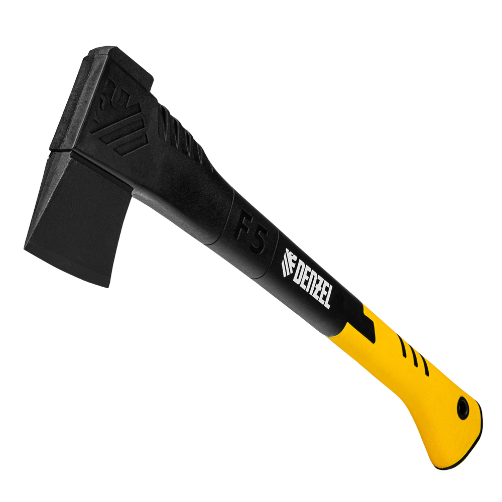Топор-колун, F5, 1100 гр, двухкомпонентная рукоятка, 500 мм// Denzel