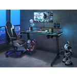 Стол для компьютера (для геймеров) FoxGear FG-ZE-49B с электроприводом и RGB-подсветкой