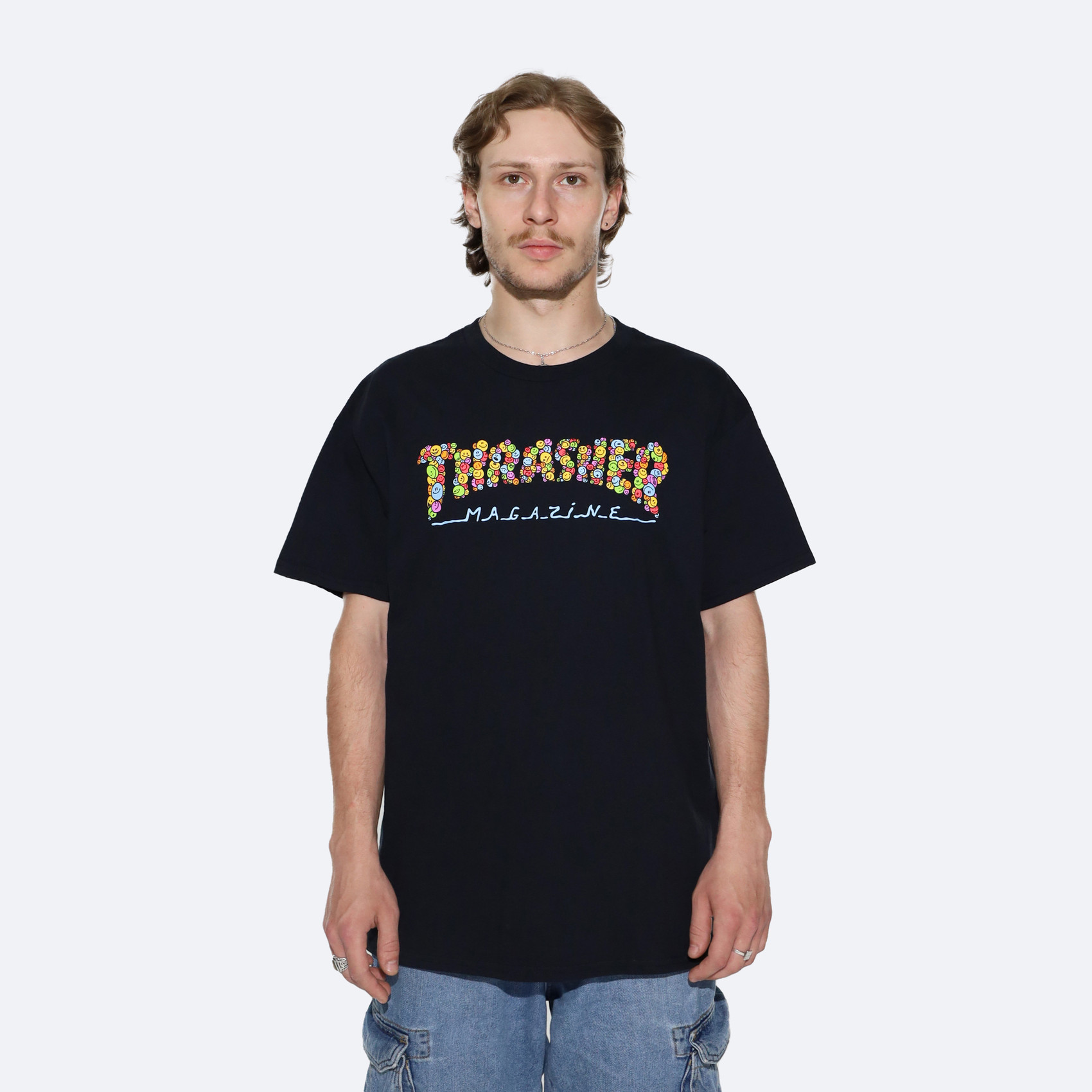Футболка Thrasher Smile By Spanky T-Shirt (black) артикул:FpsNdNjajEOQP3qkIfpgG3 - купить в магазине Дайс