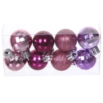 Набор ёлочных украшений «Сказочная зима» 45 предметов, Рубин/Розовый/Лаванда