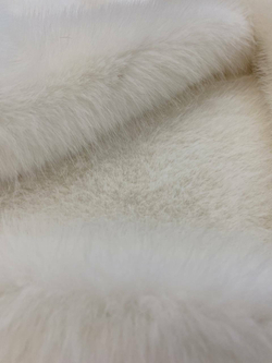 Мех искусственный песец белый средневорсовый 35 мм