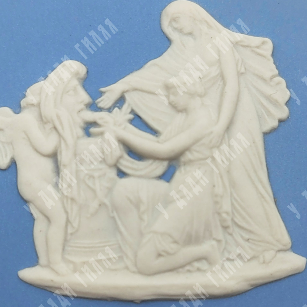 Шкатулка миниатюрная. Яшмовый бисквитный фарфор (джаспер). Wedgwood (Веджвуд). 1974