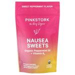 Pink Stork, Сладости от тошноты, сладкая перечная мята, 30 органических пастилок