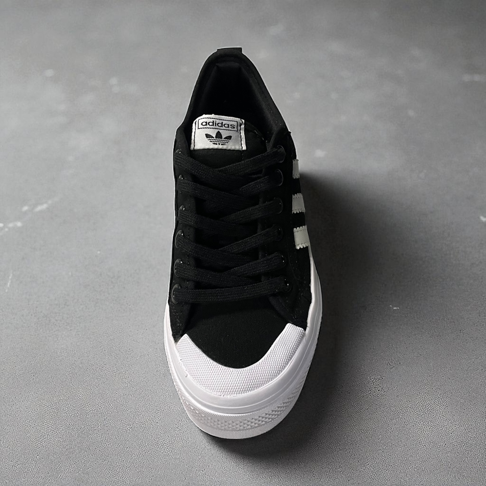 Adidas Nizza Platform • Black White