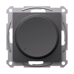 ATLASDESIGN СВЕТОРЕГУЛЯТОР (диммер) поворотно-нажимной, LED, RC, 400Вт, механизм, БАЗАЛЬТ