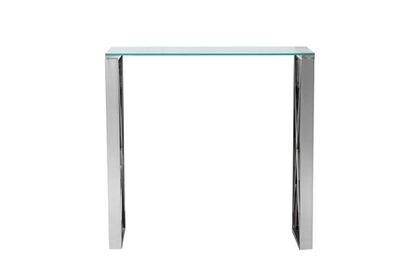Консоль прозр.стекло/хром 80x30x78см Garda Decor