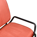 Стул ror, double frame, велюр, черный/темно-красный