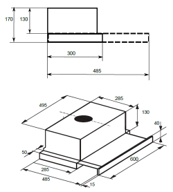 Встраиваемая вытяжка DeLonghi KT-A 114 BF