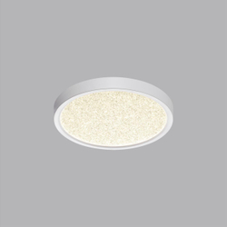 7661/18L MITRA LED SN 555 Светильник пластик/белый LED 18Вт 3000/4000K D230 IP40 OMEGA WHITE