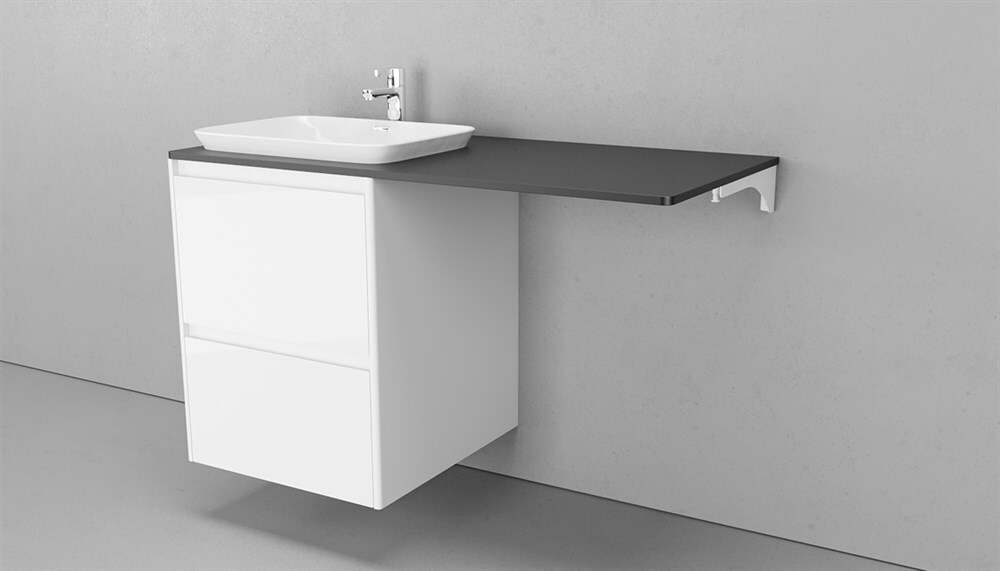 Тумба подвесная VELVEX Klaufs 56х60.2Y белый