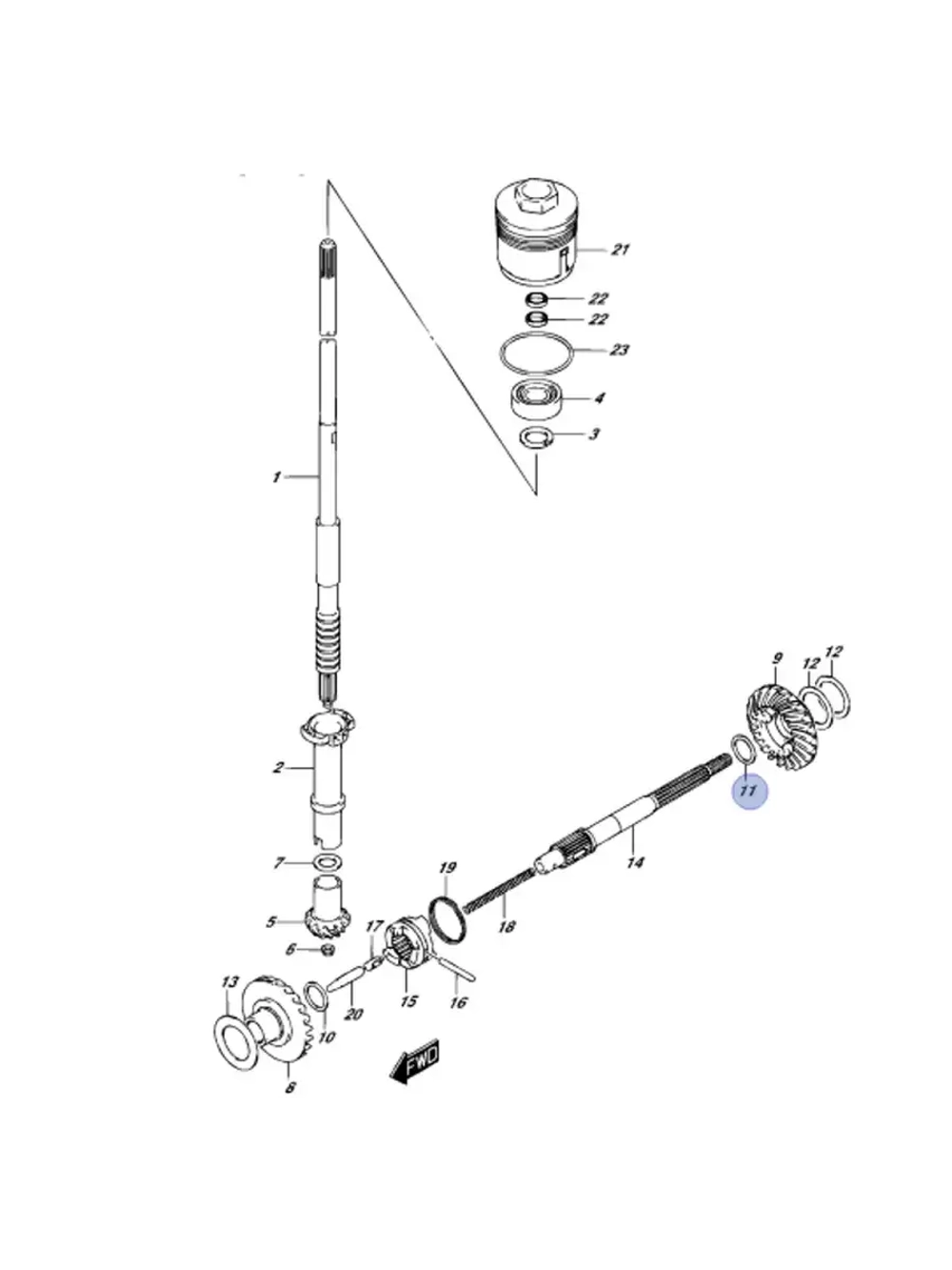 Шайба для лодочных моторов 09160-20072-000