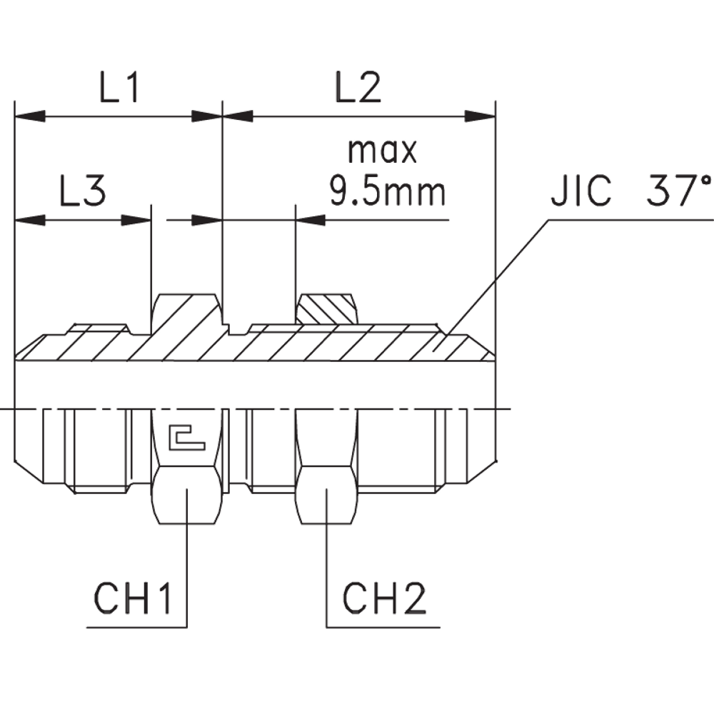 Соединение PD JIC 1.7/8"