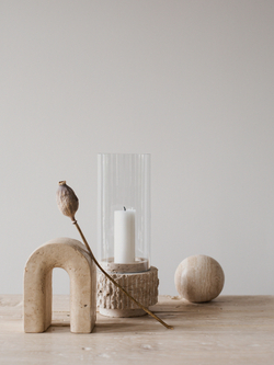 Стоппер для книг Tell Me More Travertine Bookend