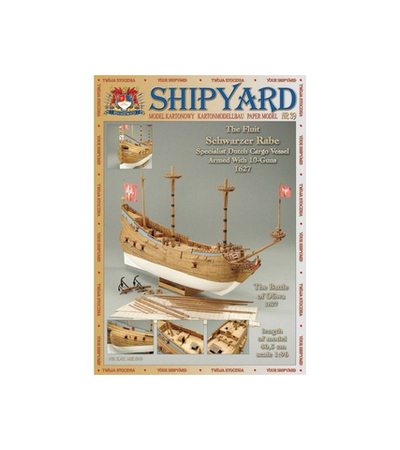Сборная картонная модель Shipyard флейт Schwarzer Rabe (№39), 1/96