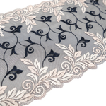 Вышивка на сетке Adeline СИНИЙ/ПУДРА, 21,5см