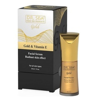 Сыворотка для лица "Эффект сияющей кожи" с Золотом и Витамином Е Dr.Sea Gold & Vitamin E Facial Serum Radiant Skin Effect 30мл