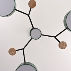 Люстра На Штанге Meade 4 Lamps Green By Imperiumloft