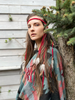 Хиппи-повязка на голову с перьями