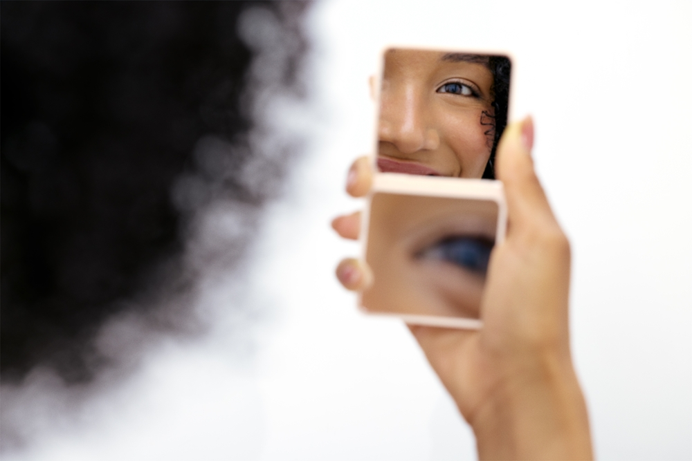 Notino Mirrors Magnifying Compact Mirror - Косметическое зеркало Beige, 1 szt.