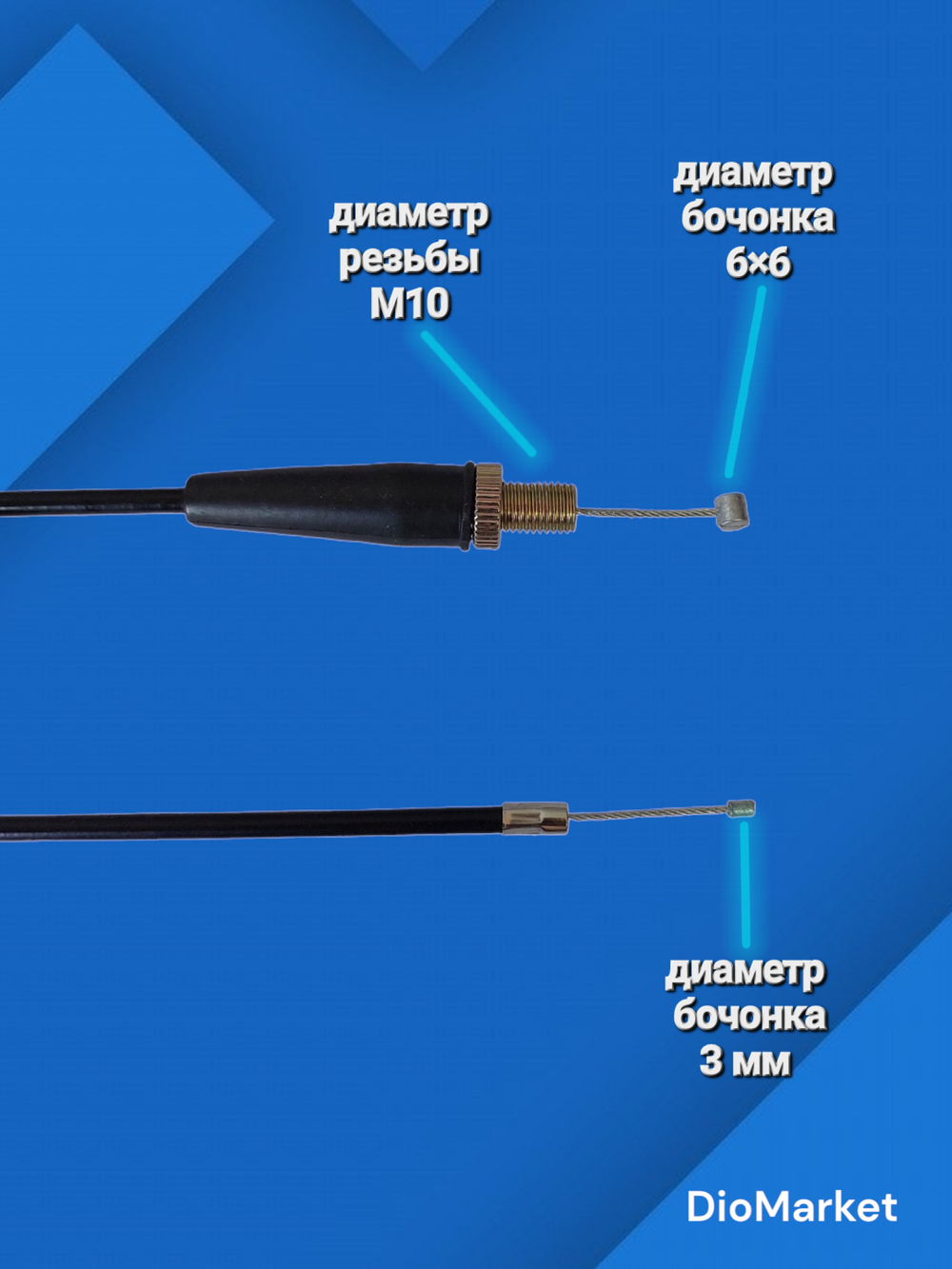 трос газа Ирбис ттр 125 (650мм)