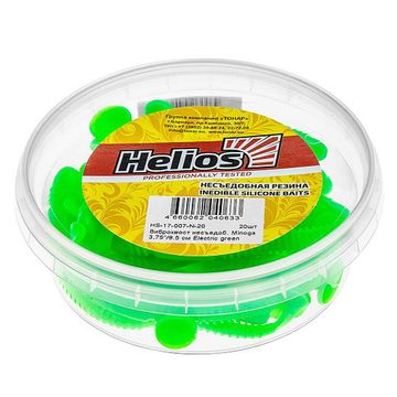 Виброхвост несъедоб. Minoga 3,75'/9.5 см Electric green 20шт. (HS-17-007-N-20) Helios