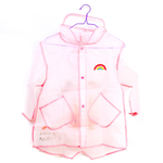 Дождевик с капюшоном, голубой, размер S D-4879