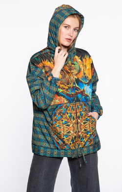 Куртка "Подсолнухи", по мотивам картины Ван Гога "Подсолнухи (F452)"