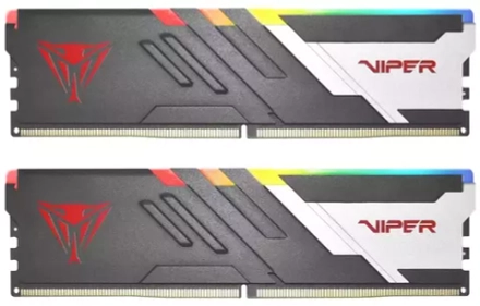 Комплект памяти DDR5 UDIMM 32Gb (2x16Gb), 6600 MHz, CL34 Patriot Memory Viper Venom RGB PVVR532G660C34K Retail