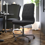 Jфисный стул - IKEA MULLFJÄLLET/MULLFJALLET, 72x72x112см, черный, МАЛЛФЬЯЛЛЕТ ИКЕА