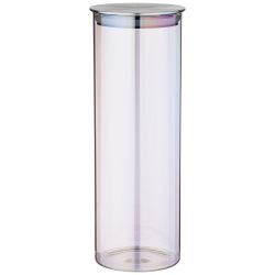 ЕМКОСТЬ ДЛЯ СЫПУЧИХ ПРОДУКТОВ AGNESS "RAINBOW" 1700 МЛ D=9.5 CM H=27 CM ЦВЕТ:РАДУЖНЫЙ