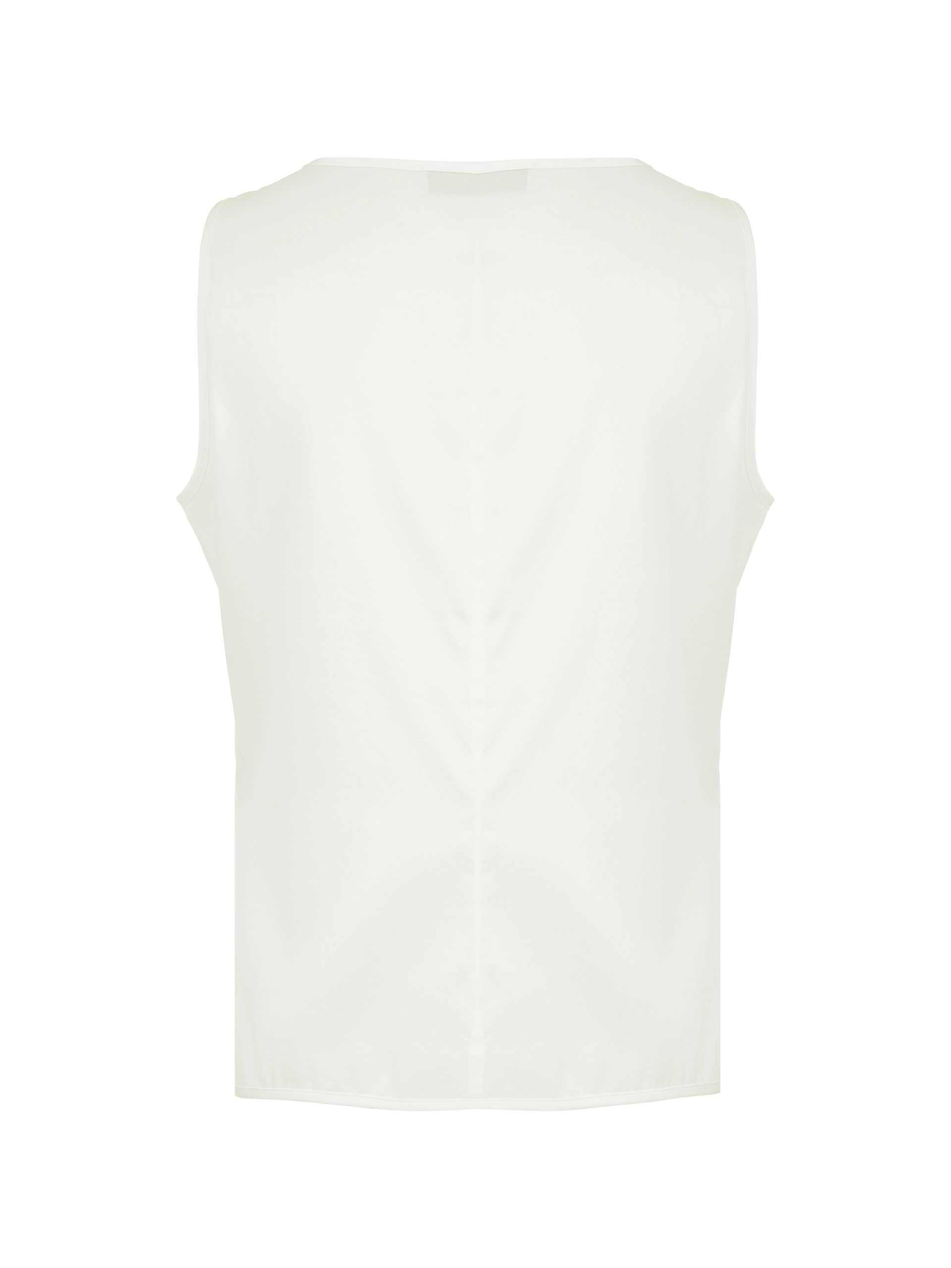 Топ без рукавов из шелка