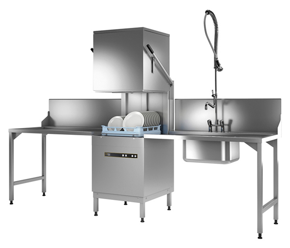 Купольная посудомоечная машина Hobart H604-10B с дозатором моющего средства