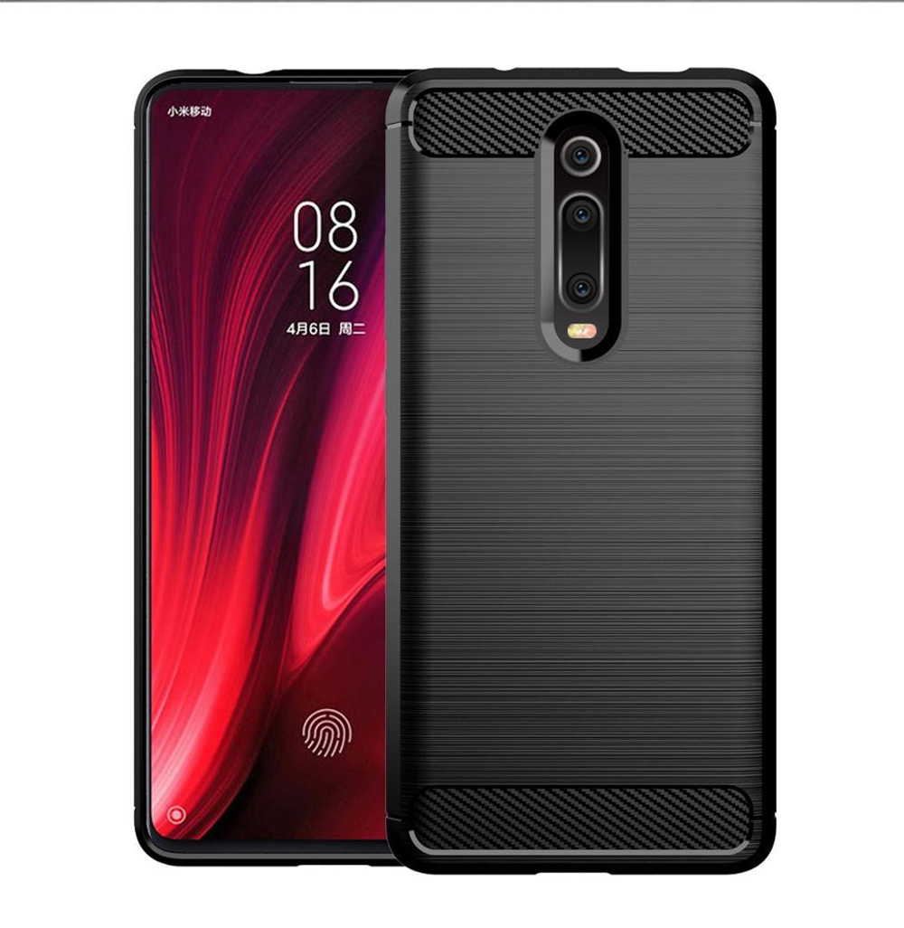 Чехол для Xiaomi Mi 9T (9T Pro, Redmi K20, K20 Pro,K20 Pro Premium) цвет Black (черный), серия Carbon от Caseport