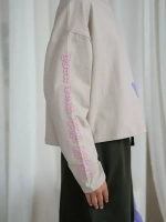 Лонгслив для девочки бежевый