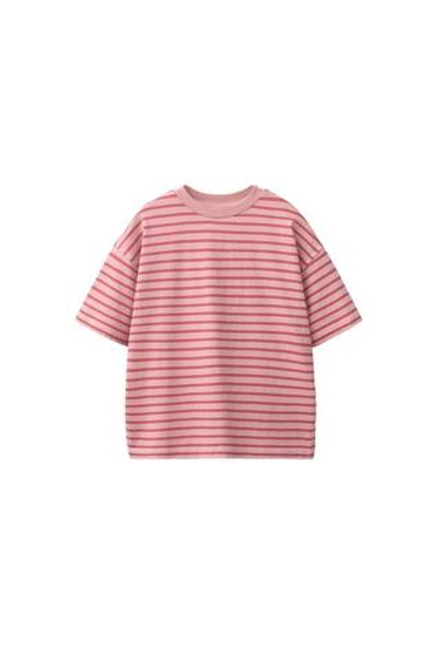 ZARA ФУТБОЛКА В ПОЛОСКУ, ОТТЕНКИ РОЗОВОГО