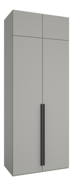 Антресоль на 2 дверный шкаф Сиэтл, серая