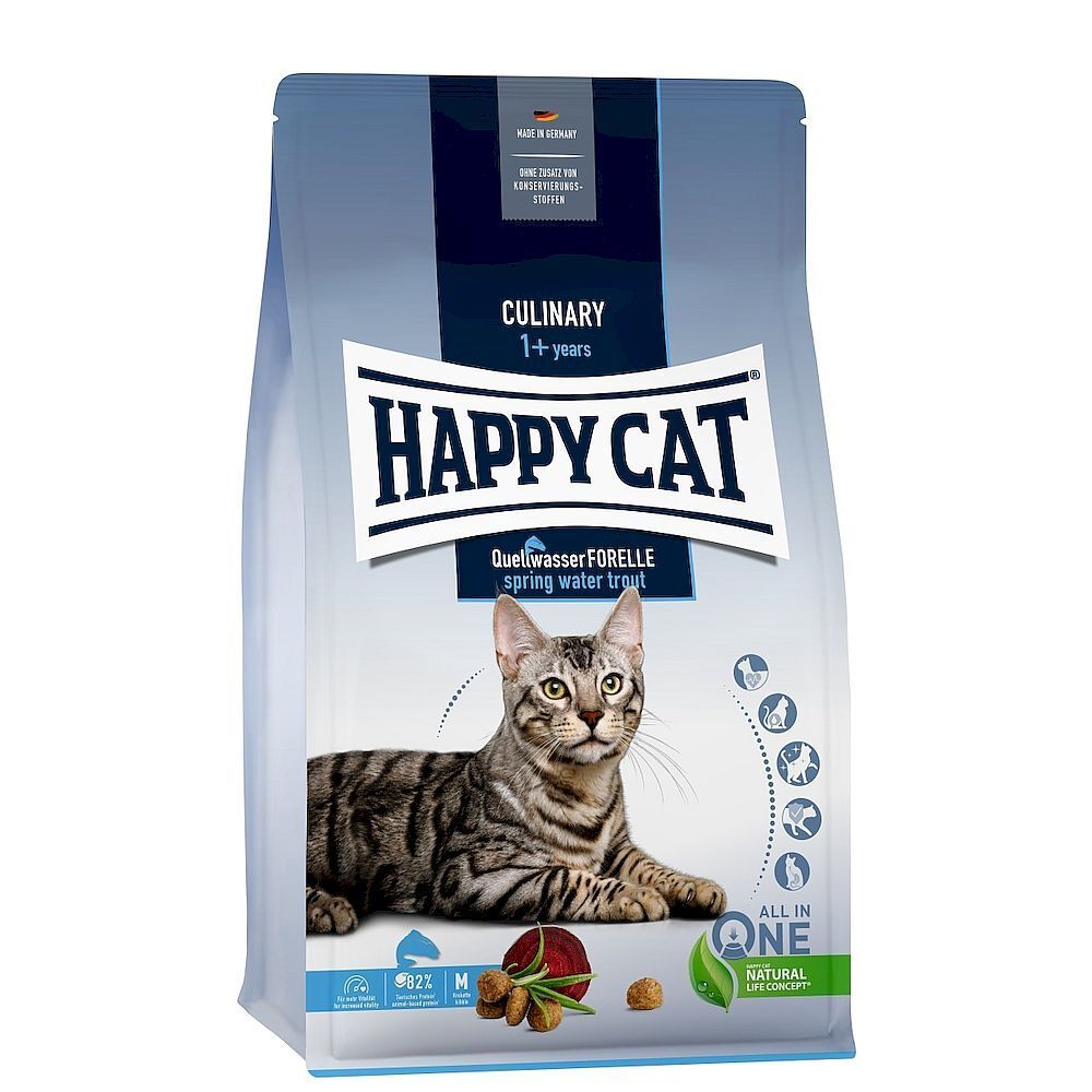 Happy Cat Culinary QuellwasserForelle корм для кошек с форелью 10 кг