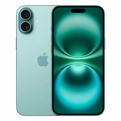 Смартфон Apple iPhone 16 Plus, 128 GB, Teal (бирюзовый), nanoSIM+eSIM