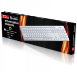 Клавиатура проводная SmartBuy 204 USB (белый) Slim (SBK-204US-W)