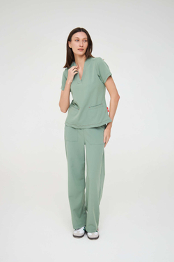 Топ медицинский женский Лаконико, шалфей