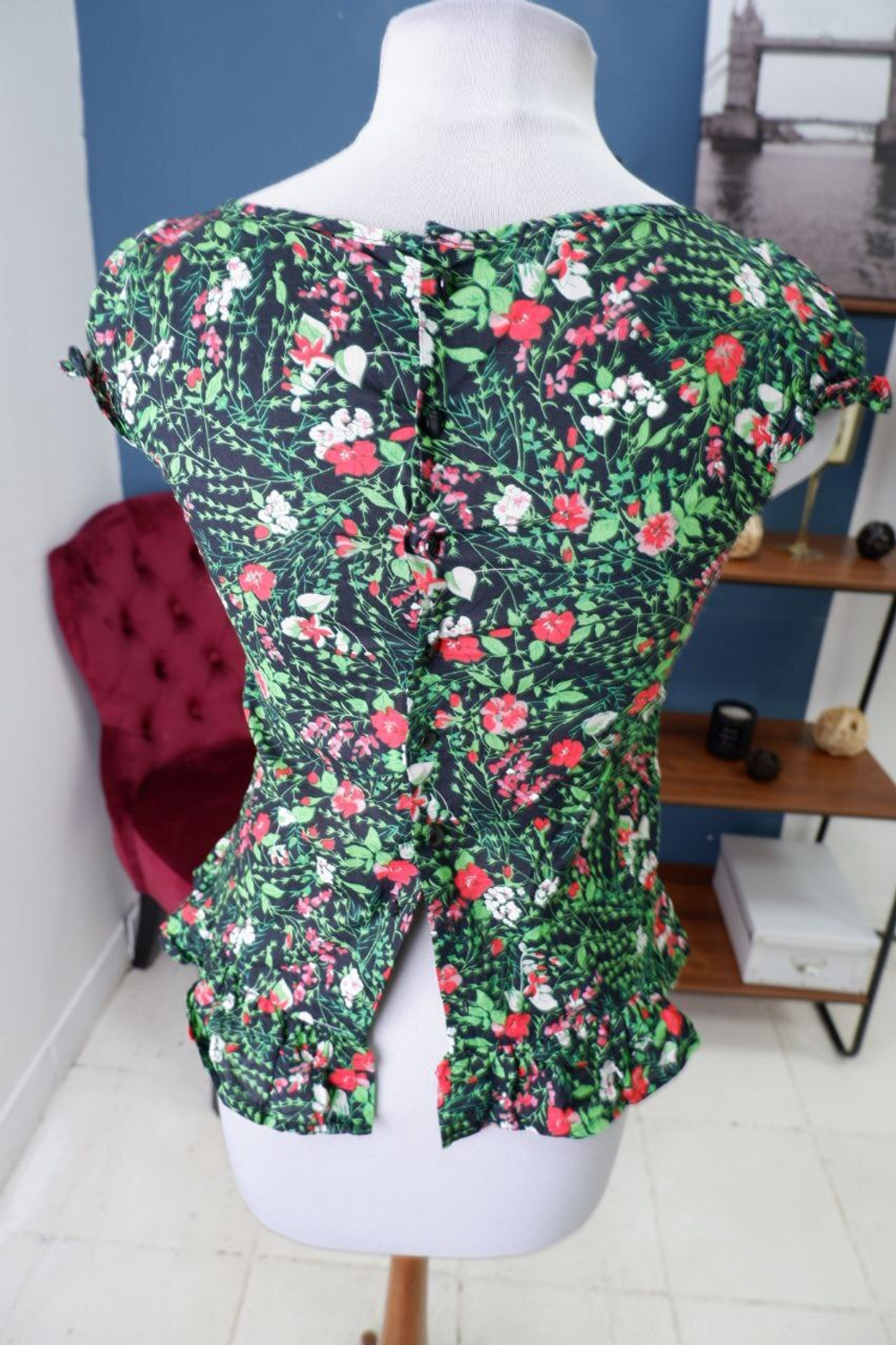 Блуза Oggi с принтом 40 размер