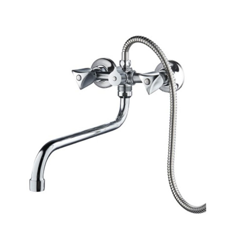 Смеситель для ванны, РМС, с кран-буксой, хром, SL119-143