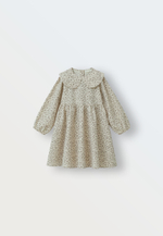 3120-329 Платье фланель (цветы на молочном)